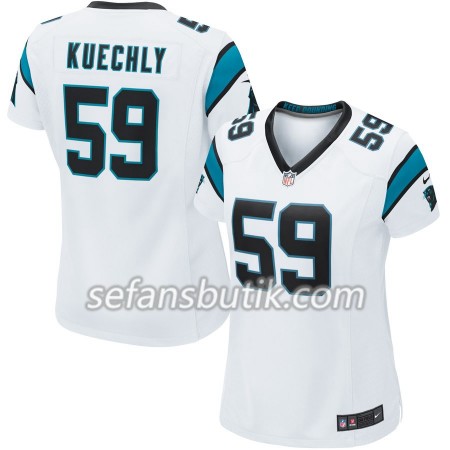 Carolina Panthers Tröjor Luke Kuechly 59 Nike Vit - Dame Carolina Panthers Tröjor Luke Kuechly 59 Nike Vit - Dame